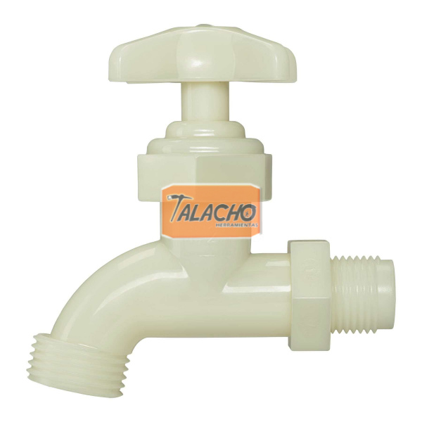 Llave de nariz para jardín, 59 gr, 1/2", plástica